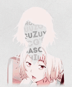 a drawing of a girl with the word suzuy written on her face