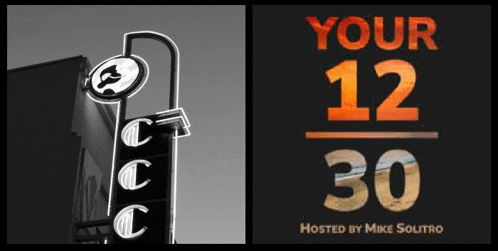 a black and white photo of a sign that says your 12/30