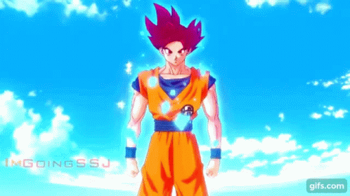Super Saiyan God Goku GIF - Super Saiyan God Goku Dragon Ball GIFs