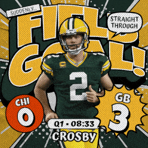 Green Bay Packers (3) Vs. Chicago Bears (0) First Quarter GIF - Nfl National Football League Football League GIFs