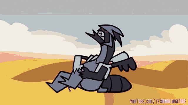 a cartoon drawing of a dragon with youtube.com/terminalmostage in the bottom right corner
