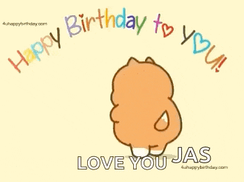 a cartoon dog is holding a cup of coffee and says `` happy birthday to you ! ``