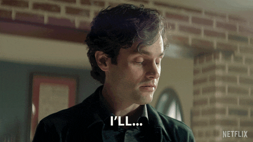 a man says " i 'll " in front of a netflix logo