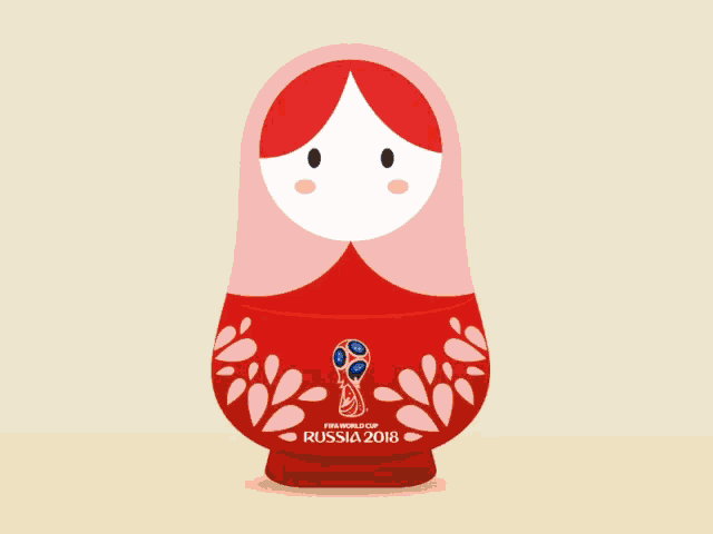 a group of people are sitting inside of a red cup that says russia 2018