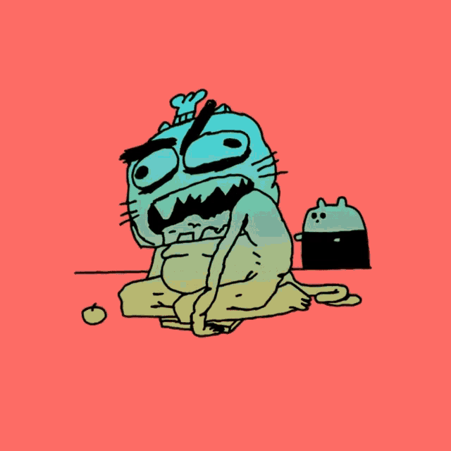 a cartoon drawing of a man with a chef hat on