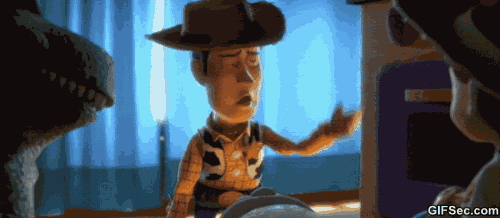 a gif of woody from toy story is being displayed