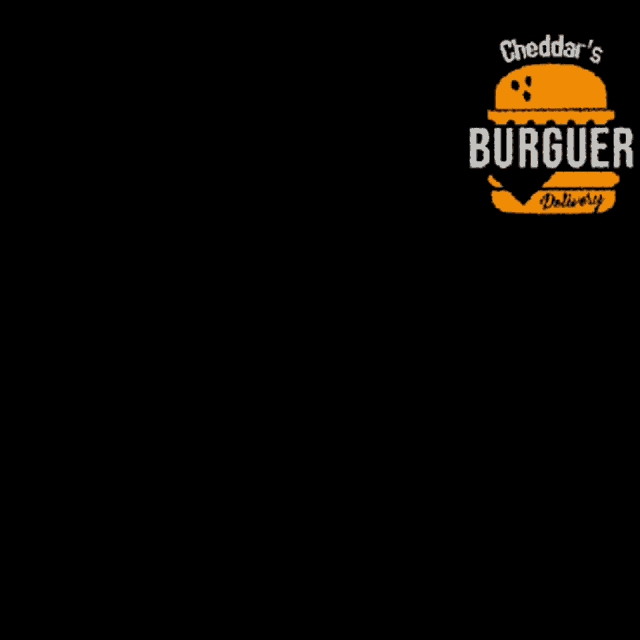 a cheddar 's burger logo with a smiley face