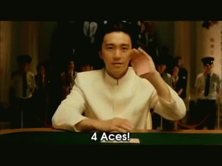 All For The Winner! GIF - Stephen Chow Ace Card GIFs