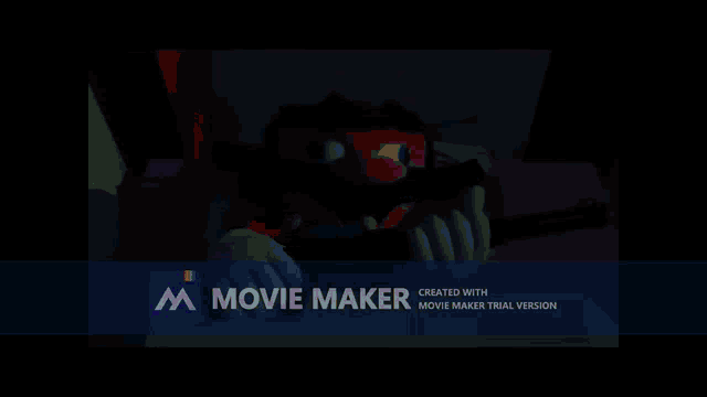 a movie maker trial version of a video of a cartoon character