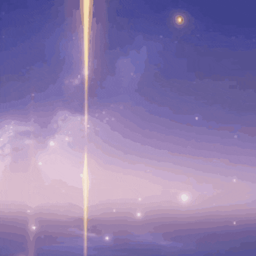 a purple and blue background with a glowing light coming out of it