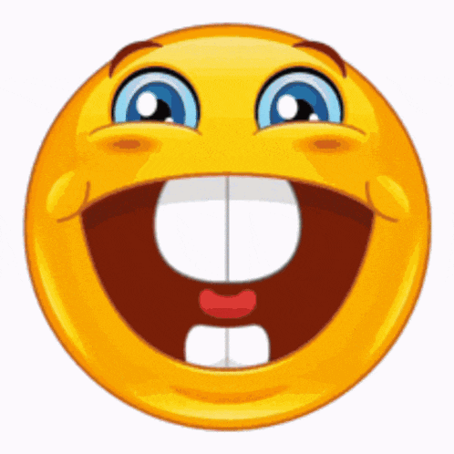 a smiley face with a big smile and a big mouth