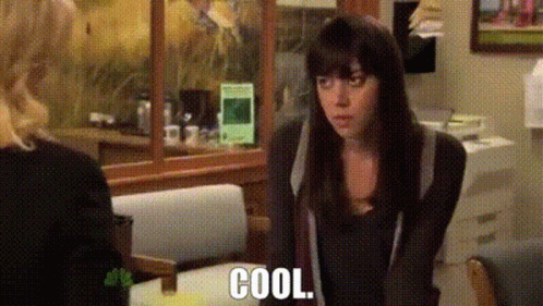 Parks And Rec April Ludgate GIF - Parks And Rec April Ludgate Cool GIFs