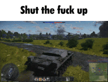 a screenshot of a video game with the words shut the fuck up