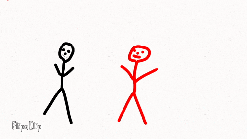 a stick figure says " did i kill him " in a speech bubble