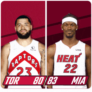 Toronto Raptors (80) Vs. Miami Heat (83) Third-fourth Period Break GIF