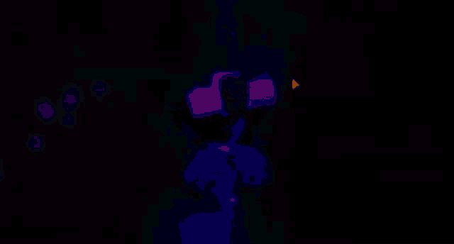 a person is glowing in the dark in a video game with green lights .