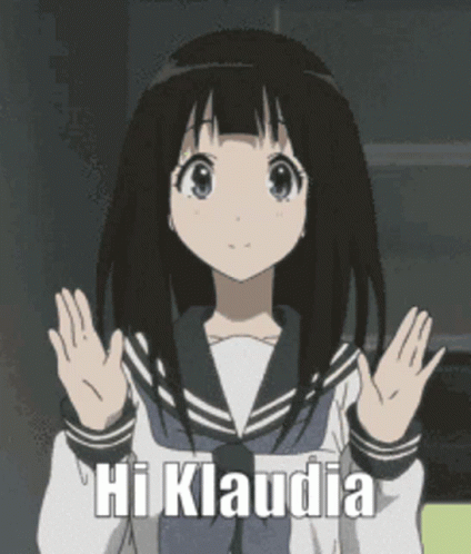 Hi Klaudia Anime GIF - Hi Klaudia Anime GIFs