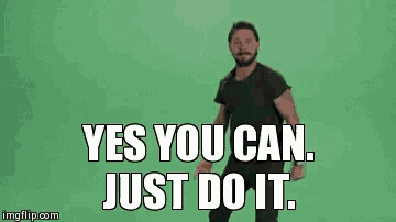 a man says yes you can just do it in front of a green background