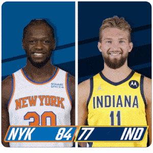 two basketball players one from new york and the other from indiana