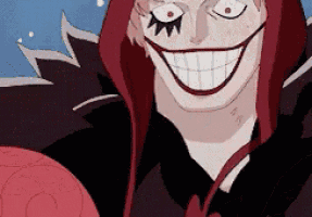 a close up of a cartoon character with a big smile on his face