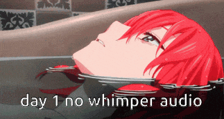 a picture of a girl in a bathtub with the words day 1 no whisper audio below it