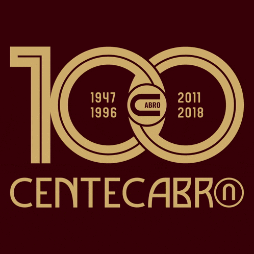 a logo that says ' centecabro ' on it in gold