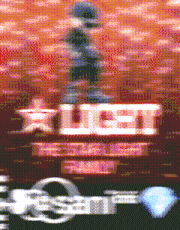 a blurred image of a video game with the word rush on it