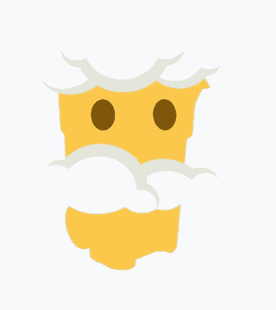 a cartoon drawing of a cup with a mustache and foam on top