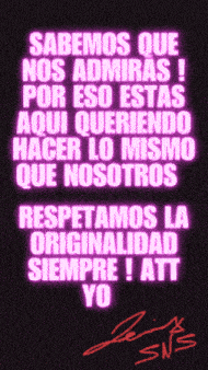 a sign that says sabemos que nos admiras on it