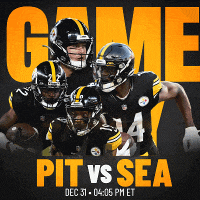 a pittsburgh steelers advertisement for a game against sea
