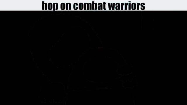 a tv screen with the words hop on combat warriors