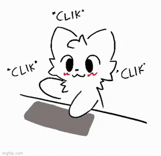 a black and white drawing of a cat sitting at a table with a mouse .