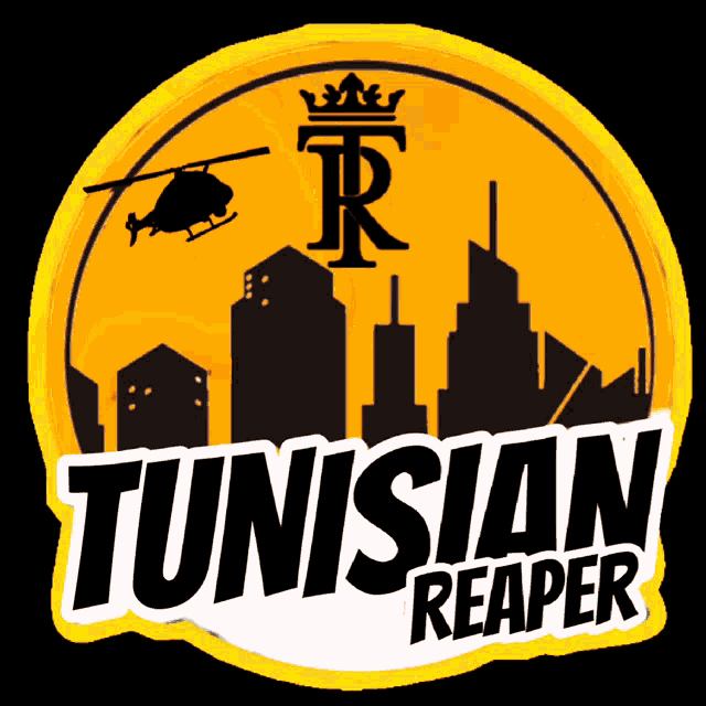 a yellow sticker that says tunisian reader