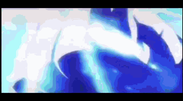 a blue and white background with a few lines of light