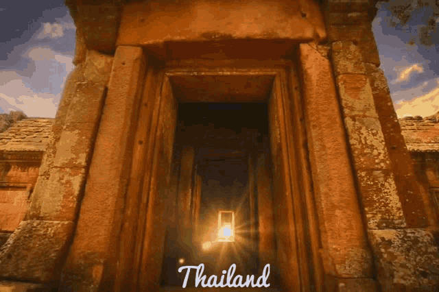 a picture of a doorway with thailand written on it