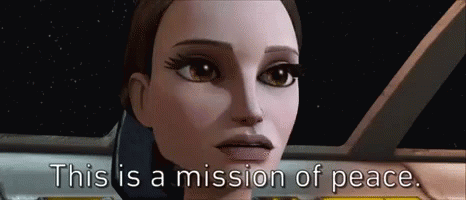 This Is A Mission Of Peace Queen Amidala GIF - This Is A Mission Of Peace Queen Amidala Star Wars GIFs