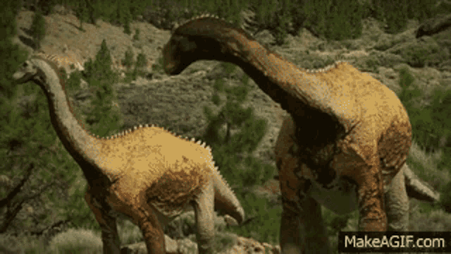 Sauropod Running GIF - Sauropod Running Allosaurus GIFs