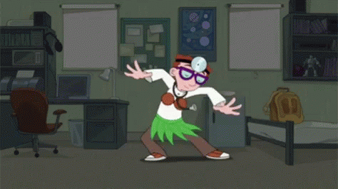 Phineas And Ferb Carl GIF - Phineas And Ferb Carl Hula Dance GIFs