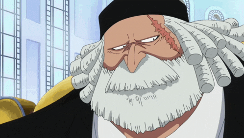 a man with a beard and a black hat looks angry