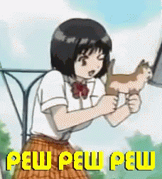 Pew Pew Pew GIF - Anime Cat Pew GIFs