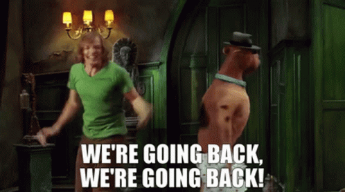 Scooby Doo Shaggy GIF - Scooby Doo Shaggy Were Going Back Were Going Back GIFs