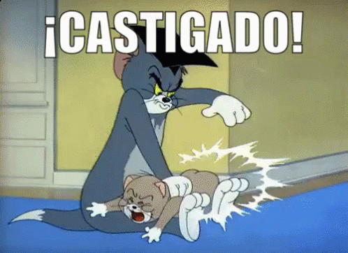 Tom El Gato Dando Nalgadas GIF - Castigado Nalgada Tom GIFs