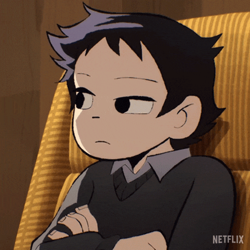 a cartoon of a boy sitting in a chair with a netflix logo on the bottom