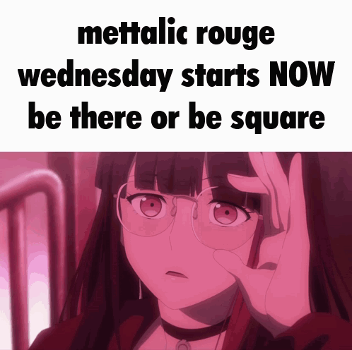 Mettalic Rouge Wednesday GIF