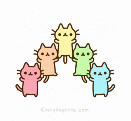 Rainbow Cats GIF - Rainbow Cats Animated GIFs