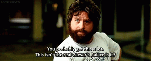 The Hangover You Probably Get This A Lot GIF - The Hangover You Probably Get This A Lot The Real Ceasars Palace GIFs