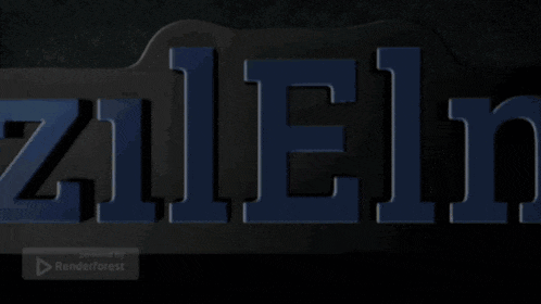 a blue and black sign that says kizilelma