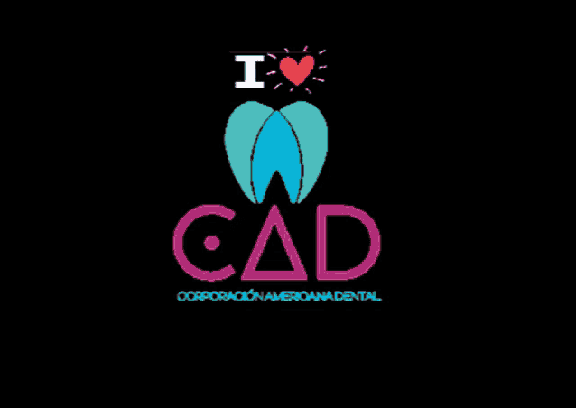 a colorful logo for i love cad corporation americana dental