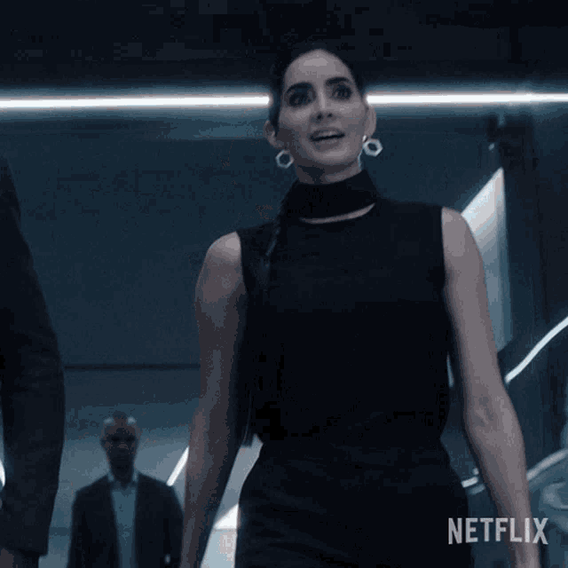 a woman says i love you too in a netflix advertisement