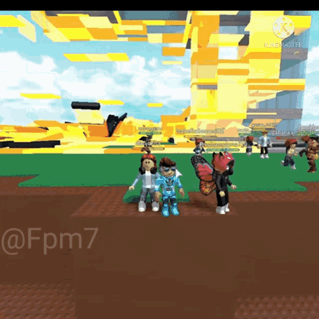 a group of kids are playing a video game in front of a yellow building .